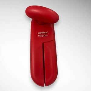 ZYLISS MagiCan Red Manual Can Opener With Lid Release |‎ EUC